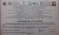 Такие сертификаты получили все участники Шамовских чтений